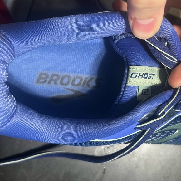 Brooks Womens Ghost 12 Running Shoe - Peacoat/Blue/Aqua 10.5 Wide - Picture 9 of 9